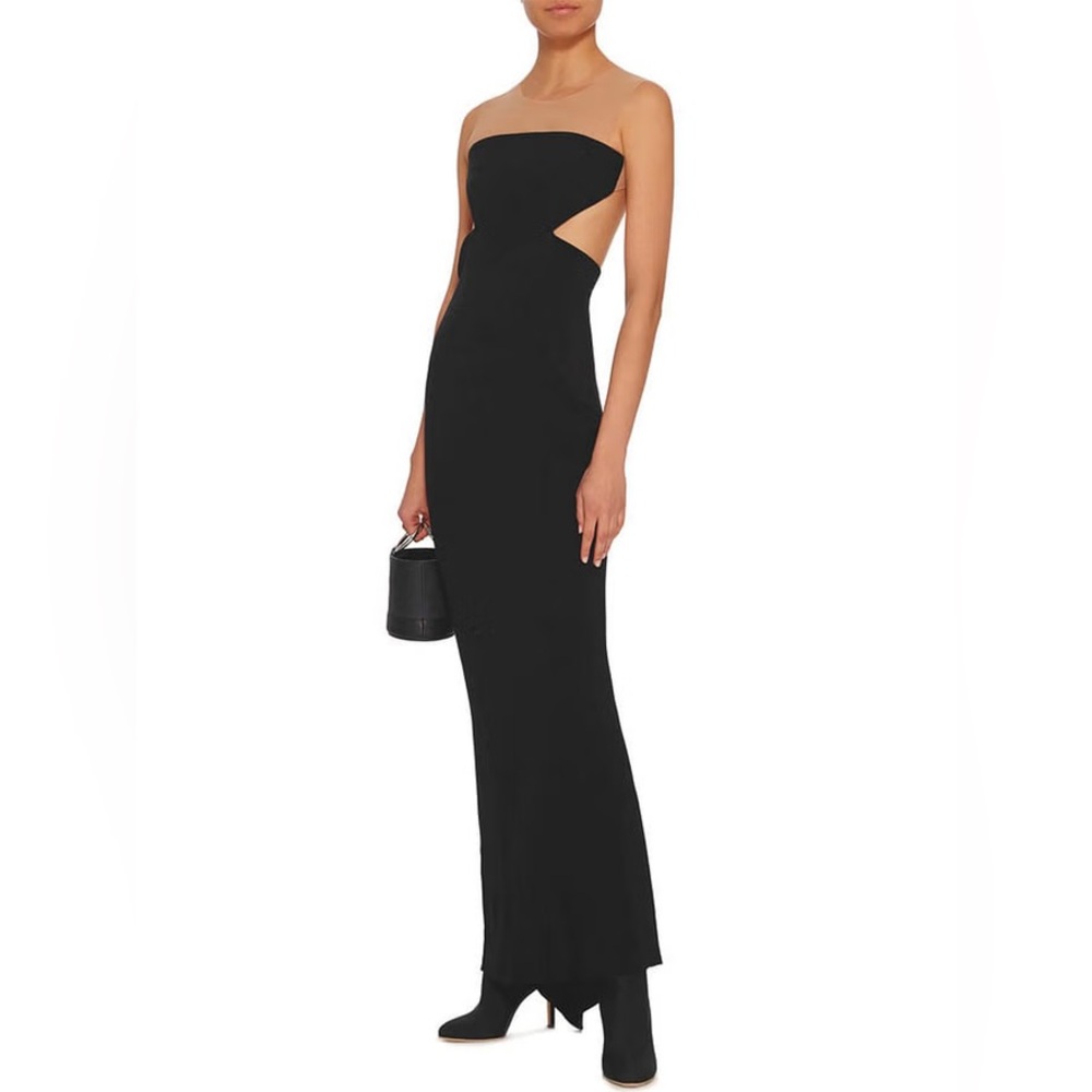 NWT RICK OWENS Alyona Open-Back Mesh Detail Gown